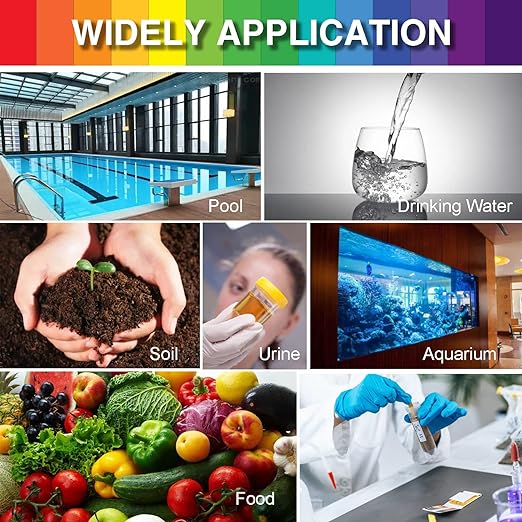 pH Test Strips, 1600 Strips Full Range 1-14 Universal pH Test Paper Litmus Paper pH Soap Making Testing Strips for Water Wine Saliva Urine Soil, 20 Pack pH Strips and 6 Test Pipette Droppers