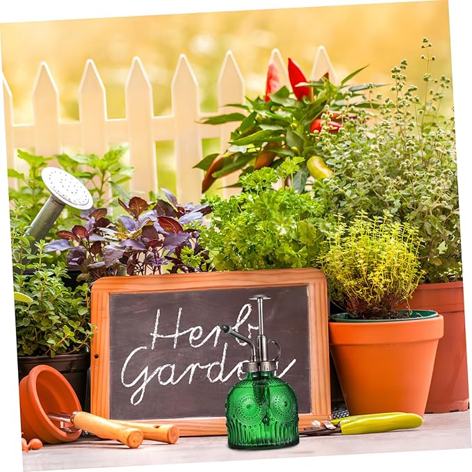 POPETPOP Glass Plant Mister Spray Bottle Watering Bottle for Indoor Plants Elegant Vintage Style