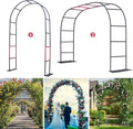 Thickened 0.7mm Tube Garden Arch Trellis - 4.6ft Wide x 7.9ft High or 7.6ft Wide x 6.4ft High - Garden Trellis for Climbing Plants, Stable Garden Arbor, Birthday Party Wedding Arch Decoration
