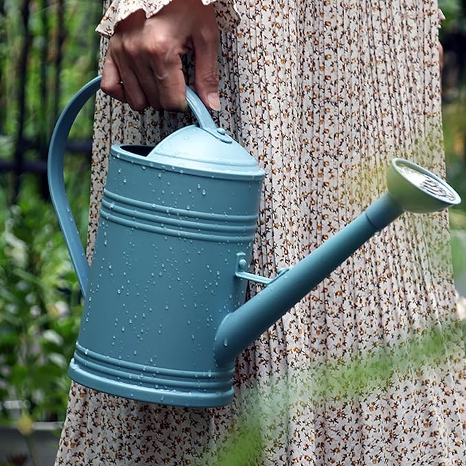 Watering Can for Indoor Plants, Garden Watering Cans for House Flower Long Spout, Watering Can for Indoor and Outdoor, Home and Garden Plants (Brown)