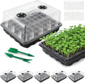 Seed Starter Tray, Seedling Starter Trays for Starting Plant Seeds, Indoor Gardening Plant Germination Trays, Black, 5PCS