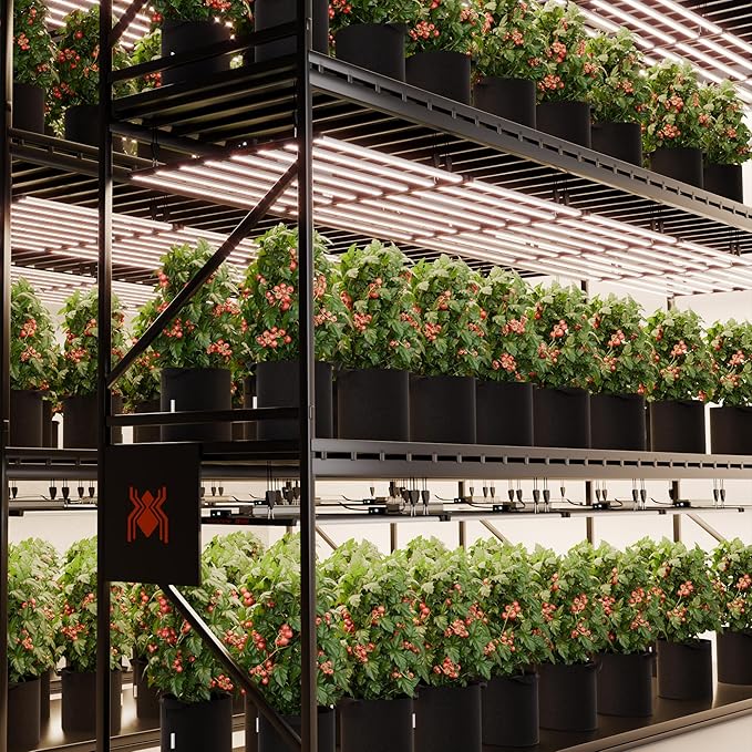 Spider Farmer G1000W Commercial Grade Cost-Effective 1000W LED Grow Lights, Upgraded App Remote Control, Vertical Farming Co2 Bar Style LED Growing Lamp, 5x5 Coverage