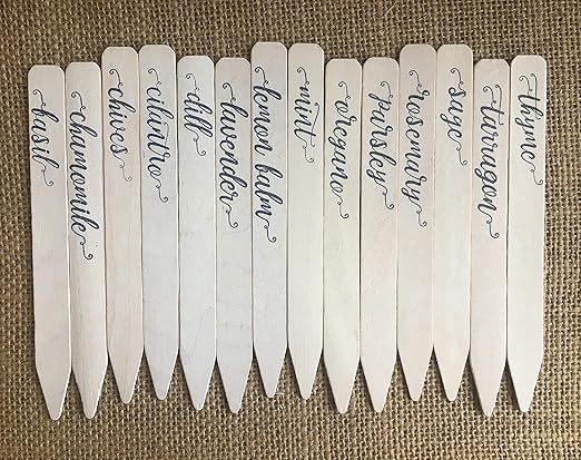 14-Pack! Culinary Herbs Farmhouse Decor Outdoor Indoor Kitchen Herb Garden Stakes, Christmas Stocking Stuffers, Plant Labels, Plant Tags, Garden Markers, Garden Gifts, Holiday Stocking Stuffers,