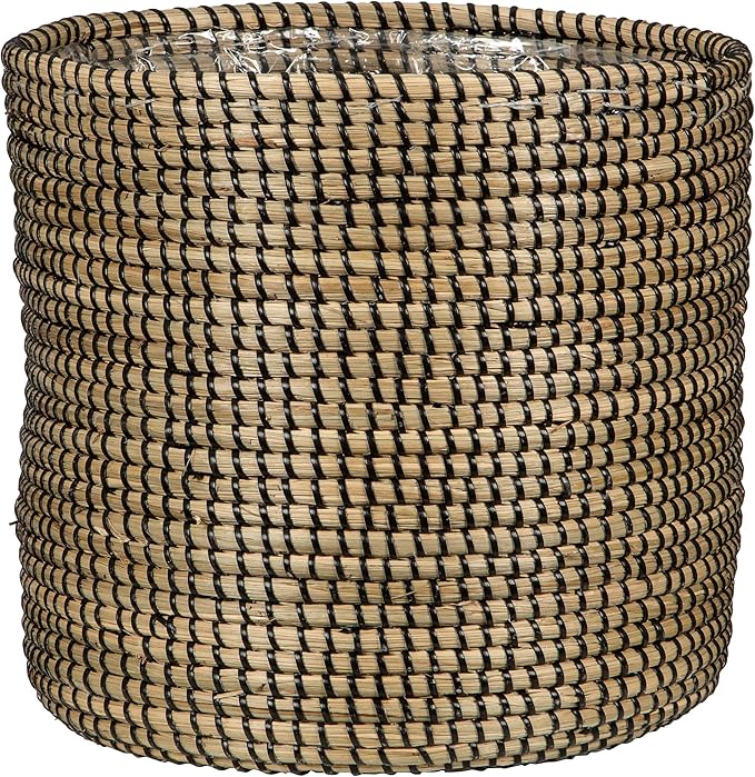 Scheurich Seagrass 17 Basket Planter/Basket Planter/Basket Pot Made of Seagrass Colour: Black, 17 cm Diameter, 16 cm High, 3.5 Litres Vol.