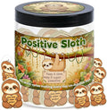 Positive Sloth Jar With 60 Affirmation Cards, Sloth Gifts For Women, Emotional Support Sloth For Stress Relief, Sloth Birthday Decorations, Graduation Sloth Teacher Gifts