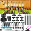 230FT Drip Irrigation Kit with Quick Connect PE Tubing, Automatic Garden Watering Sprinkler System, 2026 Upgraded Water-Saving Design with 3 Adjustable Misting Emitters, Greenhouse & Raised Bed
