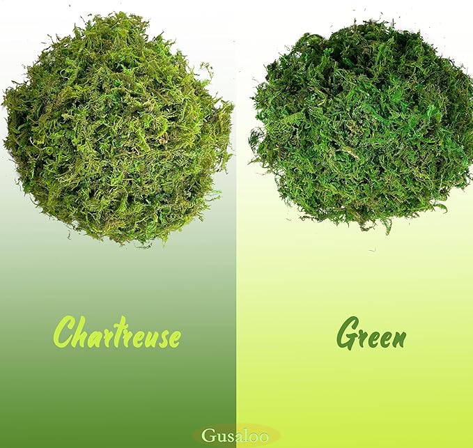 Green Moss for Crafts Artificial Moss Decorative Moss for Potted Plant Faux Orchid Moss Potting Mix Soil Peat Sphagnum Moss Pole Craft Arts Floral Wedding Decor Fairy Garden Terrariums Decoration
