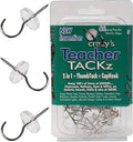 TEACHER TACKz 66 tacks - School Supplies for Teacher's Class Room - 2 in 1 push pin hook - thumb tack hook - Banners Signs Word Wall Cards Name Letter Fact Family Flash Matching Number Pocket Spelling