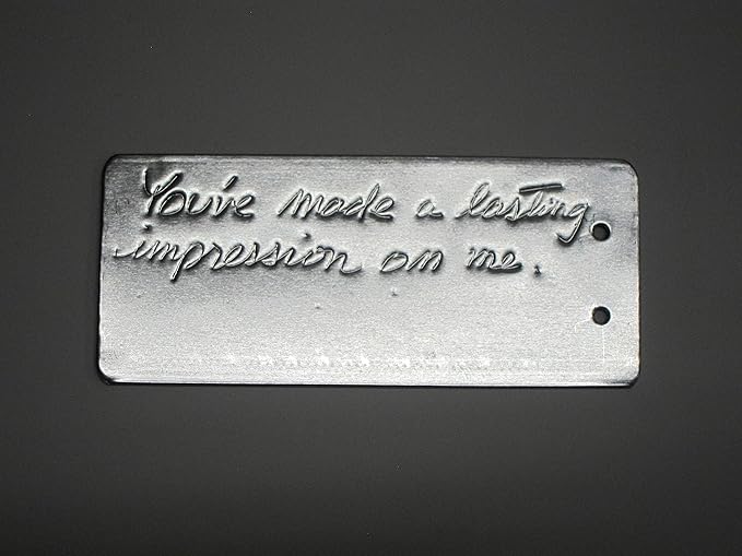 Impress-O-Tag Jumbo Double Sided Write On Metal Foil Tags (Pack of 100)