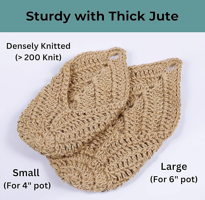 2 Pack 4 inch Macrame Wall Plant Hanger, Hanging Orchid Basket | Wall Plant Holder, Wall Planters for Indoor Plants (2 Pack, up to 4 inch Pot)
