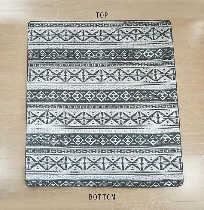 Chezmoi Collection Remy 2-Piece Southwestern Geometric Motif Quilt Set - Multicolor Gray White Light Brown Printed Microfiber Lightweight Quilted Bedspread Set, Twin (70" x 90")