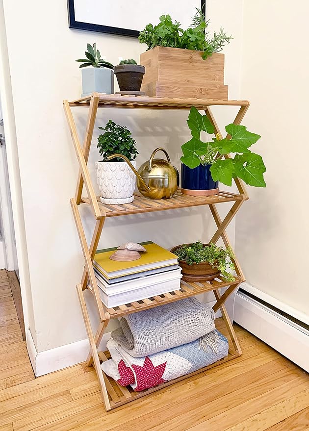 Ferry Morse Plant Stand - Multi-Tier Seed Starting Station for Seedlings - Indoor - Bamboo