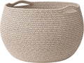 Goodpick Large Toy Storage for Kids, Woven Storage Basket for Home Decor, Baby Baskets for Baby Shower, Diaper Caddy Organizer for Nursery Living Room, Jute, 15.7"D x 10.5"H