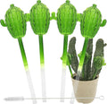 5 STAR SUPER DEALS Aqua Glass Plant Watering Globes Automatic Self Watering Plant Insert Spike Orbs - Indoor Outdoor Plant Drip Irrigation - for Flowers, Herbs, Houseplants (Cactus Globes, 4, Units)