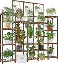 GENTINGBRO Plant Stand Indoor Outdoor 63" Tall Plant Shelf for Plants 14-Tier Large Plant Sheves for Living Room Heavy Duty Plant Rack Garden Balcony Patio Hanging Planter