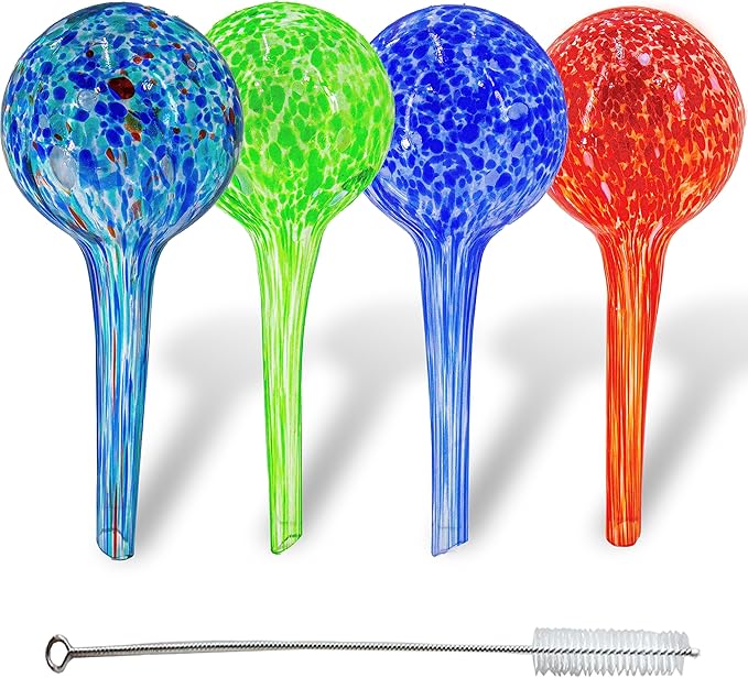 5 STAR SUPER DEALS Aqua Plant Watering Globes Mini- 4pc Deluxe Set